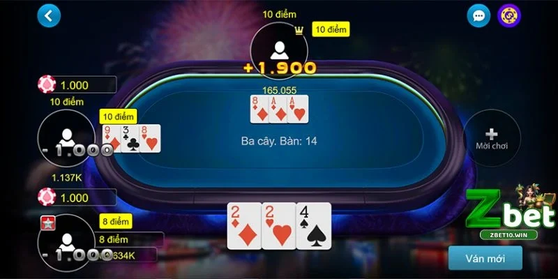 Ba cây Luật chơi bài ba cây